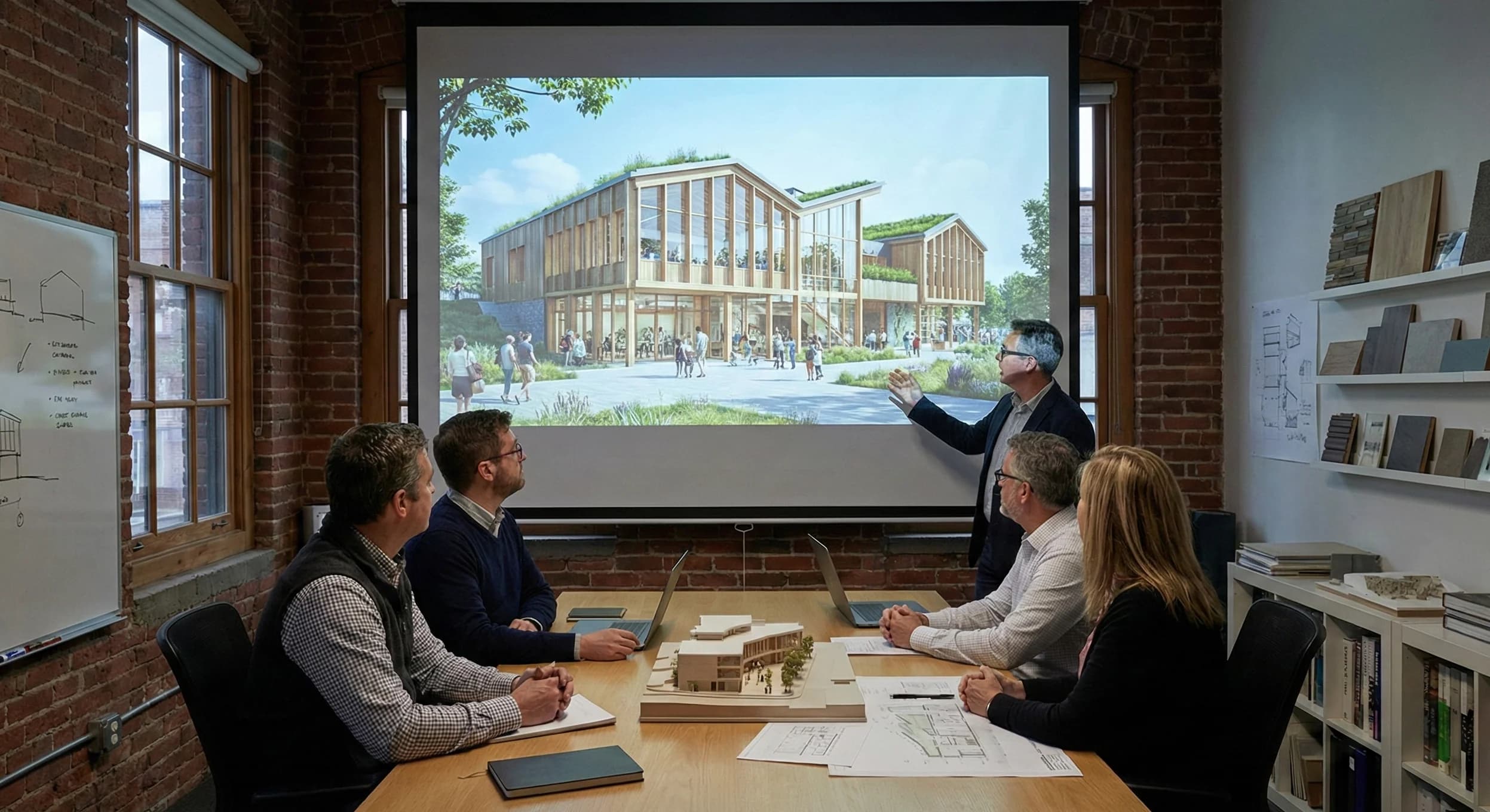 Abstract architectural composition emphasizing small studio output at high visual quality